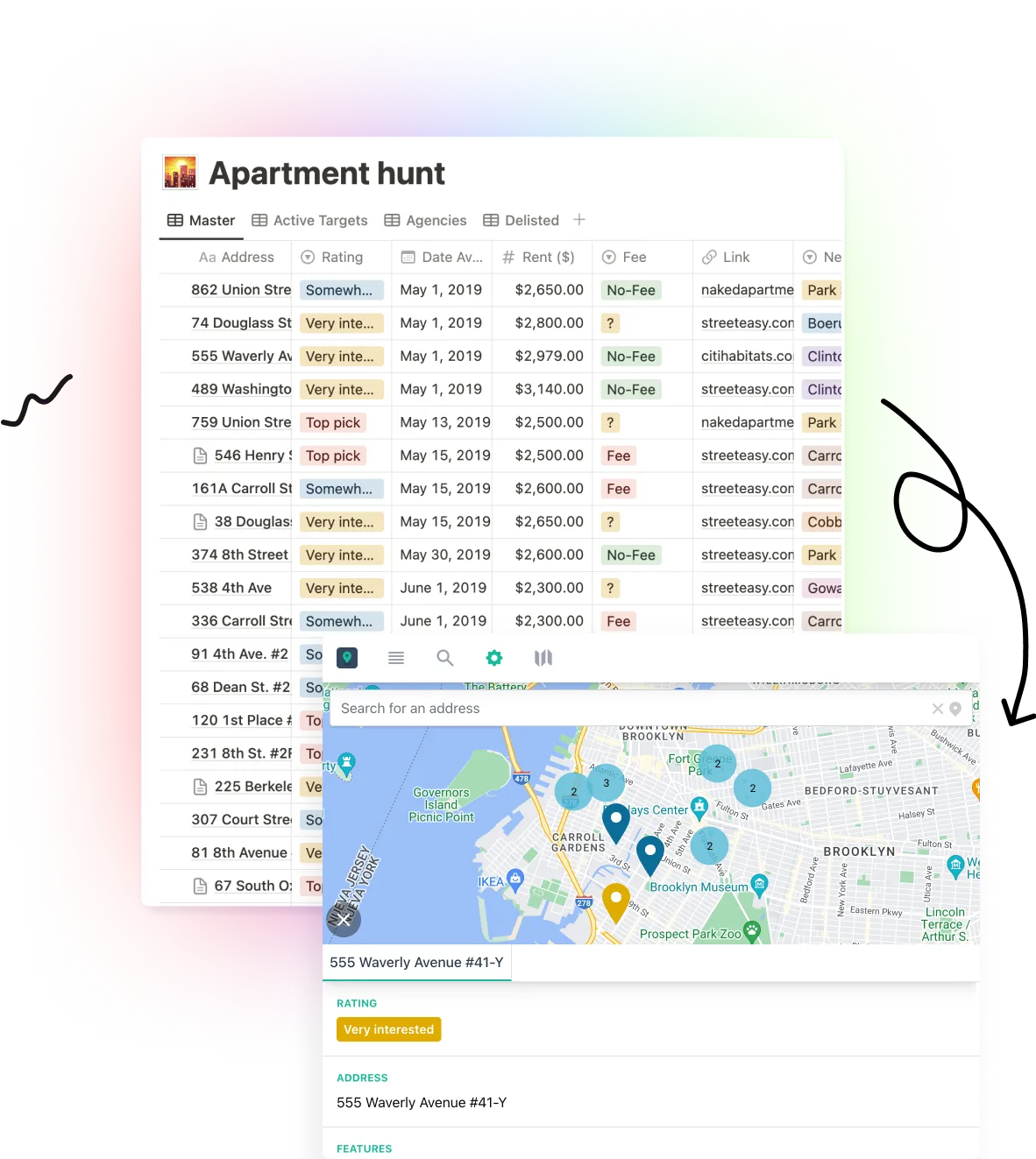 Notion Maps features